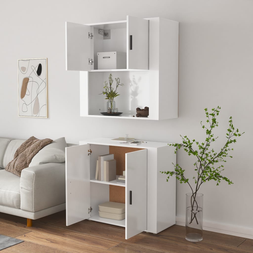 Highboard Weiss Holzwerkstoff